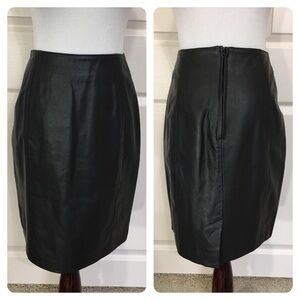 NWT! Leather Vintage LNR leather skirt